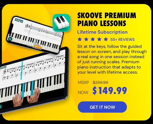 Skoove Premium Piano Lessons: Lifetime Subscription