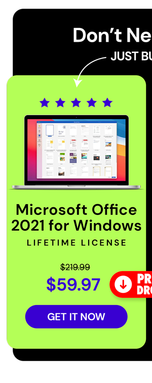 Microsoft Office Professional 2021 for Windows: Lifetime License