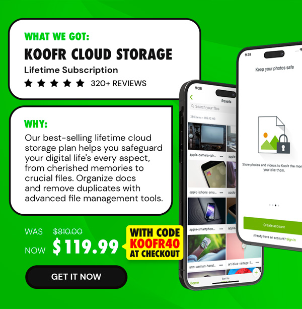 Koofr Cloud Storage: Lifetime Subscription (1TB)