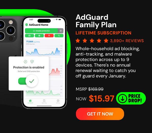 AdGuard Family Plan: Lifetime Subscription