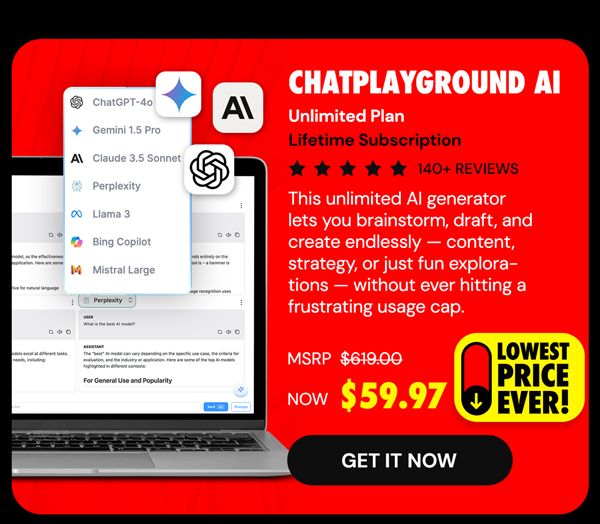 ChatPlayground AI: Lifetime Subscription (Unlimited Plan)