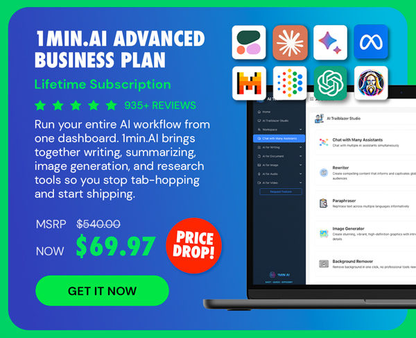 1minAI Advanced Business Plan Lifetime Subscription