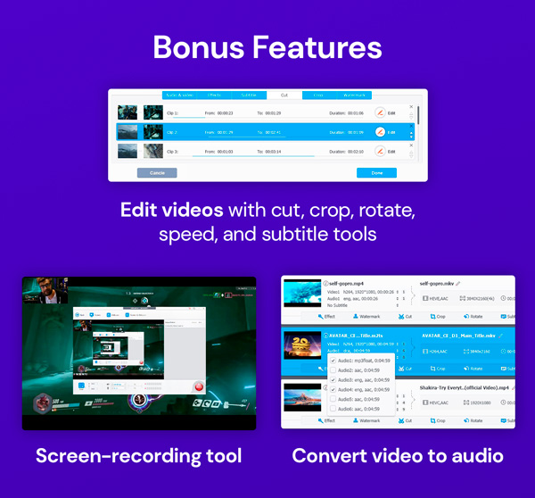 VideoProc Converter AI: Lifetime Family License For Windows or Mac