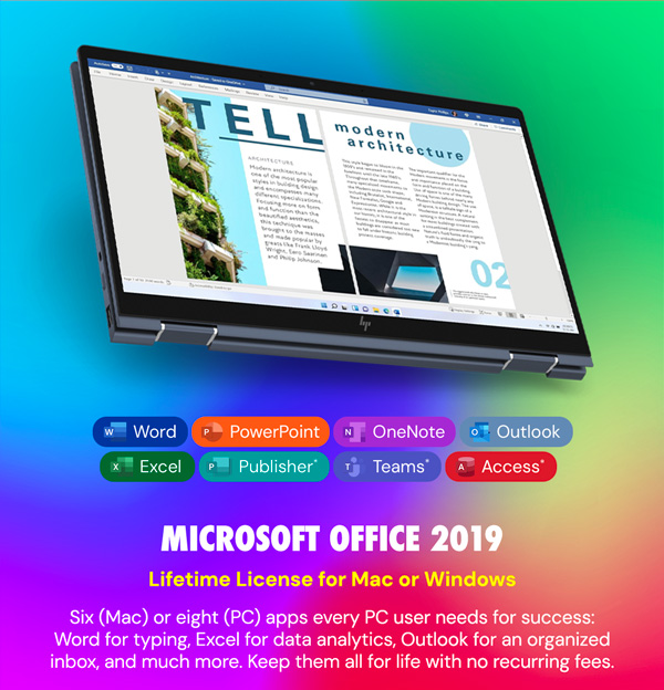Microsoft Office 2019 for Windows or Mac