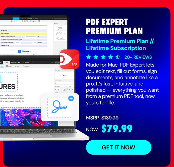 PDF Expert Premium Plan: Lifetime Ownership