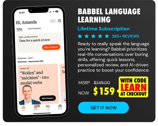 Babbel Language Learning: Lifetime Subscription (All Languages)
