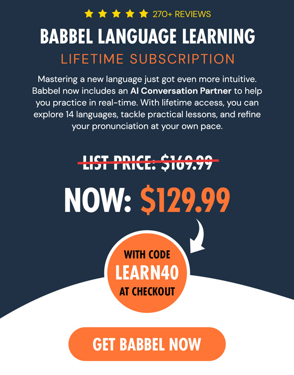 Babbel Language Learning: Lifetime Subscription (All Languages)
