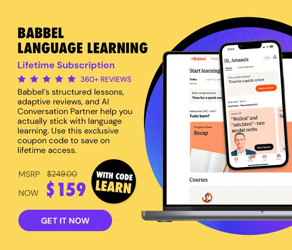 Babbel Language Learning: Lifetime Subscription (All Languages)