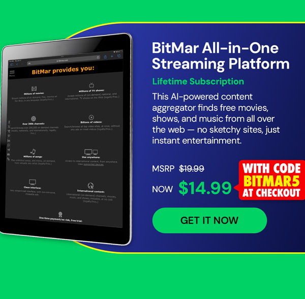 BitMar All-in-One Streaming Platform: Lifetime Subscription