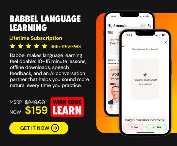 Babbel Language Learning: Lifetime Subscription (All Languages)
