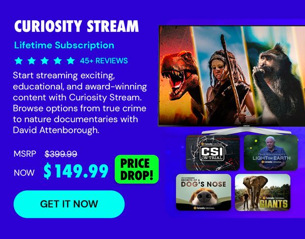 Curiosity Stream Standard Plan: Lifetime Subscription