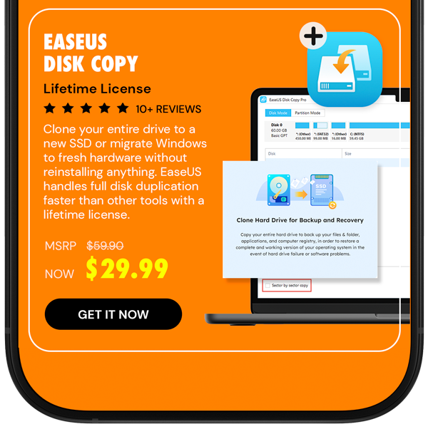 EaseUS Disk Copy: Lifetime License