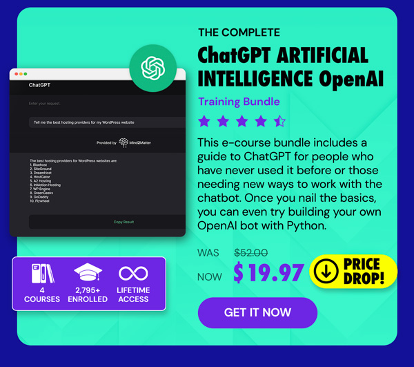 The Complete ChatGPT Artificial Intelligence OpenAI Training Bundle