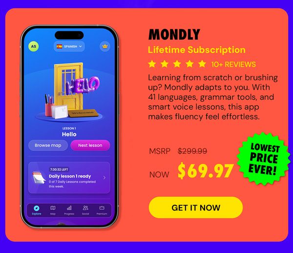 Mondly: Lifetime Subscription (All Languages)