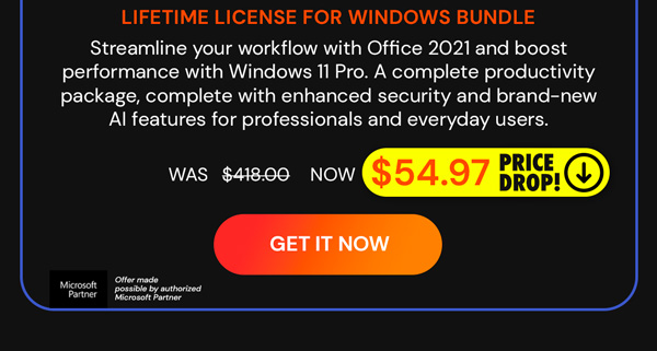 The Ultimate Microsoft Office Professional 2021 for Windows: Lifetime License + Windows 11 Pro Bundle