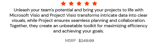 Microsoft Visio or Project 2021 Professional: Lifetime License for Windows