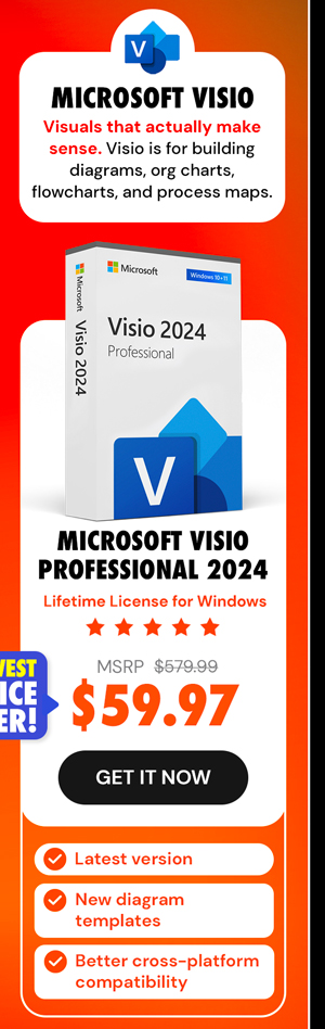 Microsoft Visio Professional 2024: Lifetime License for Windows