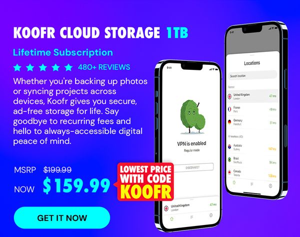Koofr Cloud Storage: Lifetime Subscription (1TB)