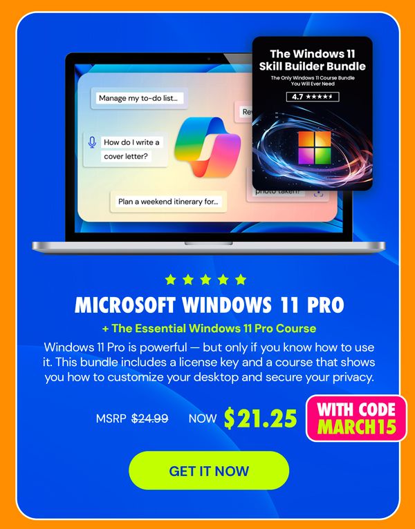 Microsoft Windows 11 Pro + The Essential Windows 11 Pro Course
