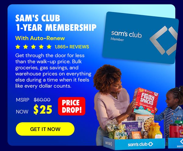 Sam's Club 1-Year Membership with Auto-Renew!