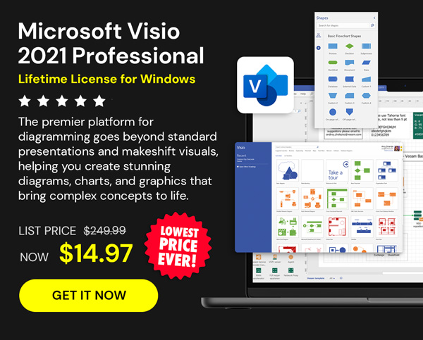 Microsoft Visio 2021 Professional: Lifetime License for Windows