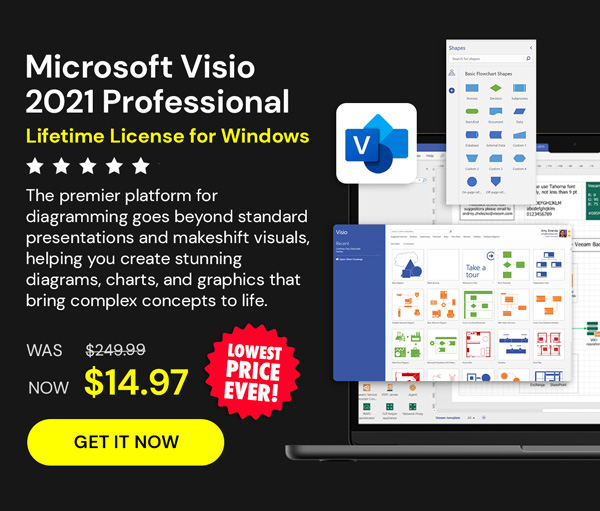 Microsoft Visio 2021 Professional: Lifetime License for Windows