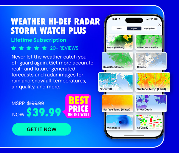 Weather Hi-Def Radar Storm Watch Plus: Lifetime Subscription