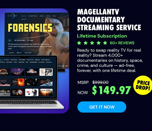 MagellanTV Documentary Streaming Service: Lifetime Subscription