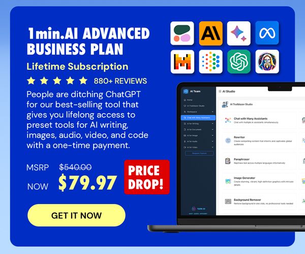 1minAI Advanced Business Plan Lifetime Subscription