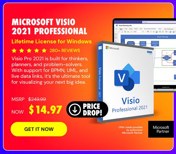 Microsoft Visio 2021 Professional: Lifetime License for Windows