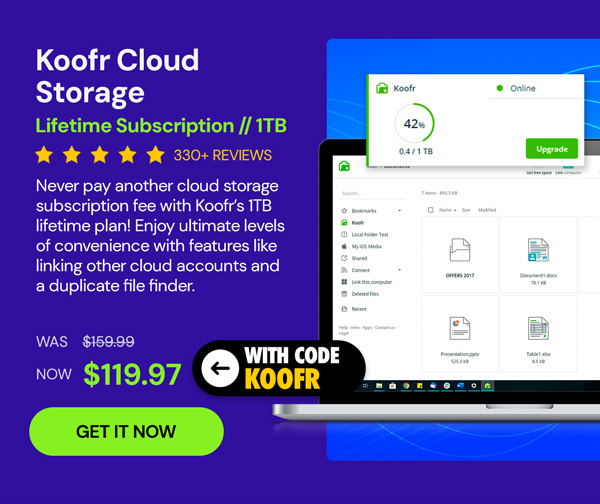 Koofr Cloud Storage: Lifetime Subscription (1TB)