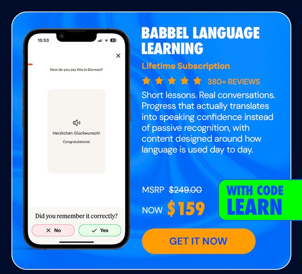 Babbel Language Learning: Lifetime Subscription (All Languages)