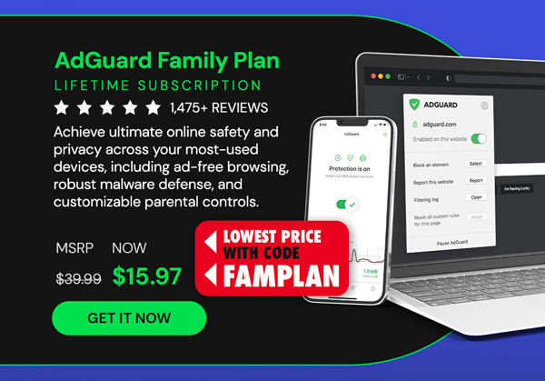 AdGuard Family Plan: Lifetime Subscription