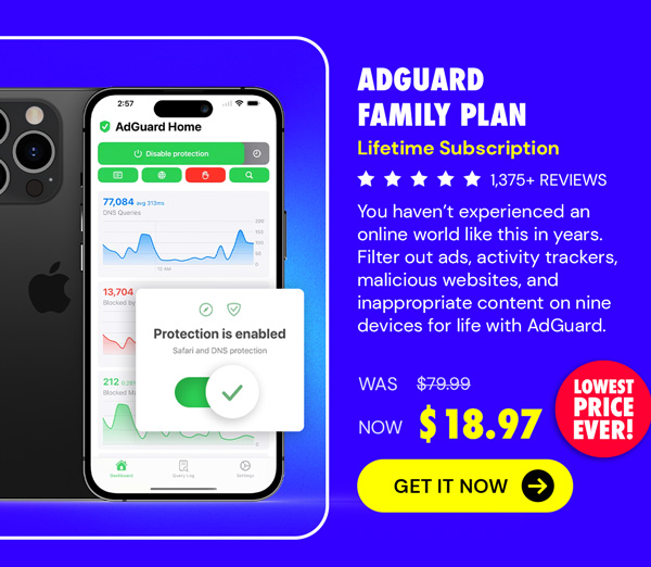 AdGuard Family Plan: Lifetime Subscription