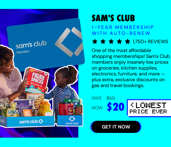 Sam's Club 1-Year Membership with Auto-Renew!