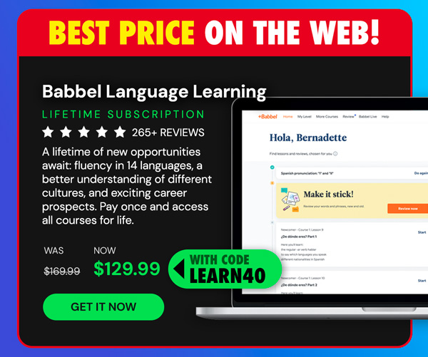Babbel Language Learning: Lifetime Subscription (All Languages)