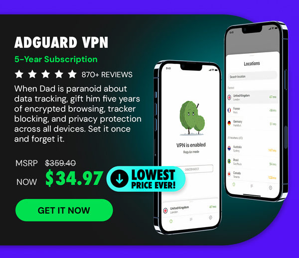 AdGuard VPN: 5-Yr Subscription