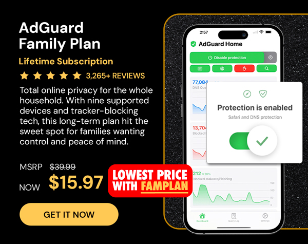 AdGuard Family Plan: Lifetime Subscription