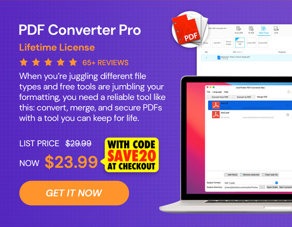 PDF Converter Pro: Lifetime License