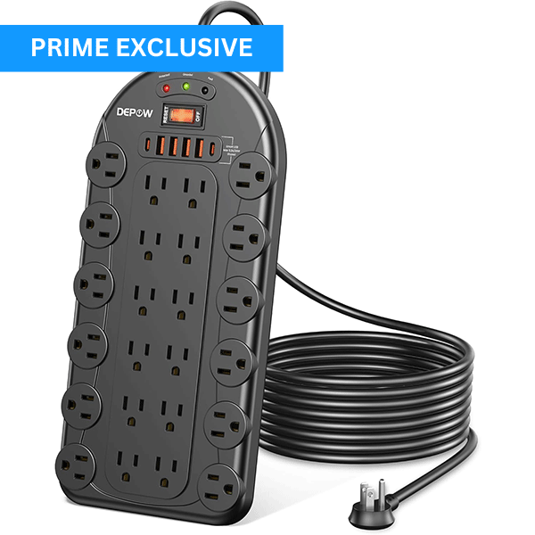 Power Strip with 24 Outlets & USB Ports