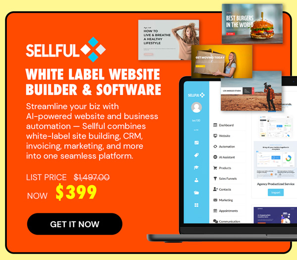 Sellful - White Label Website Builder & Software: ERP Agency Plan