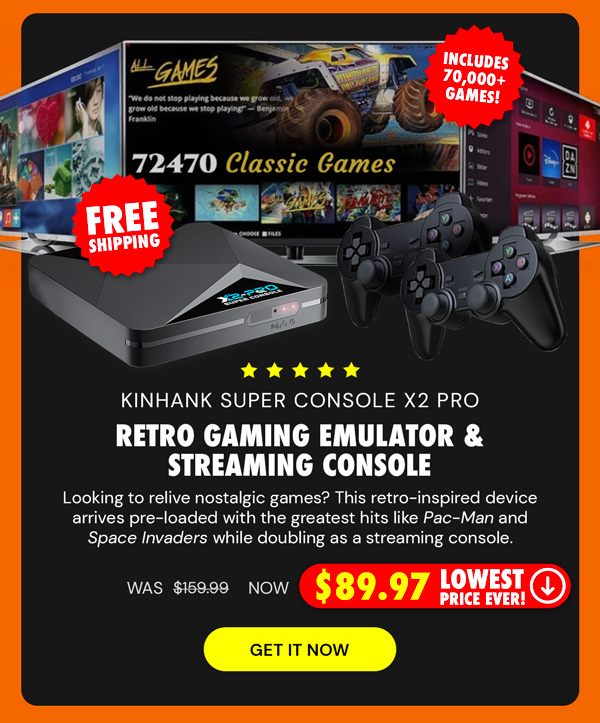 Kinhank Super Console X2 Pro Retro Gaming Emulator & Streaming Console