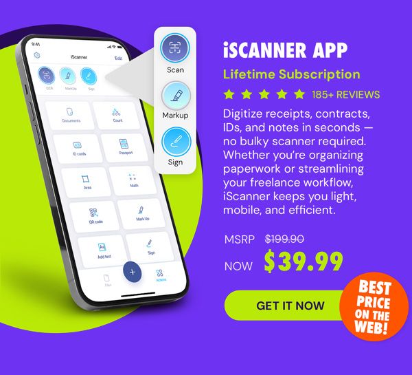 iScanner App: Lifetime Subscription