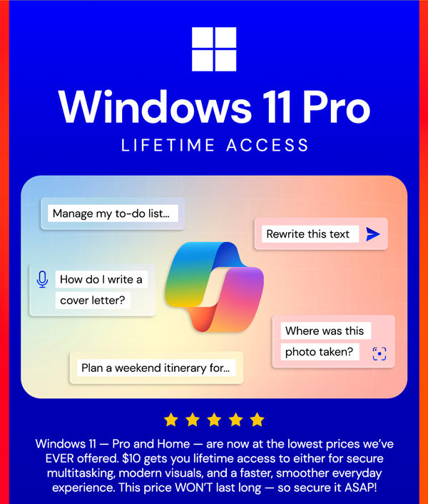 Microsoft Windows 11 Pro or Home