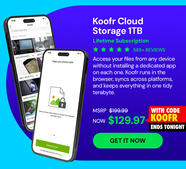 Koofr Cloud Storage: Lifetime Subscription (1TB)