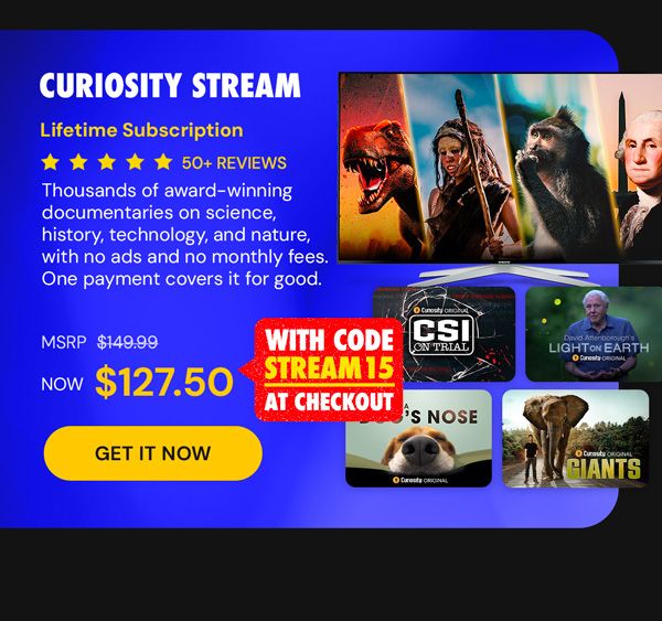Curiosity Stream Lifetime Subscription