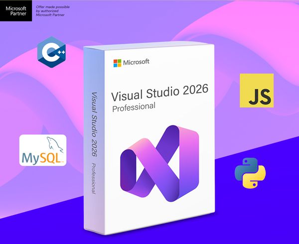 Microsoft Visual Studio Professional 2026 + The Premium Learn to Code Certification Bundle