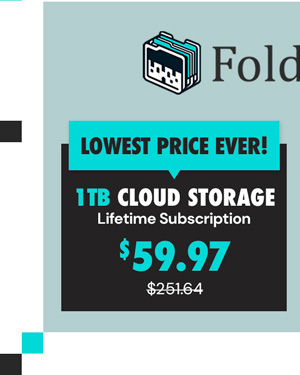 FolderFort 1TB Cloud Storage Pro Plan: Lifetime Subscription