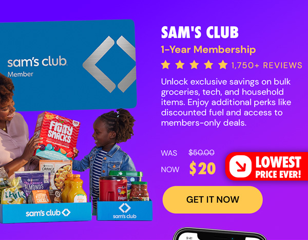 Sam's Club 1-Year Membership with Auto-Renew!