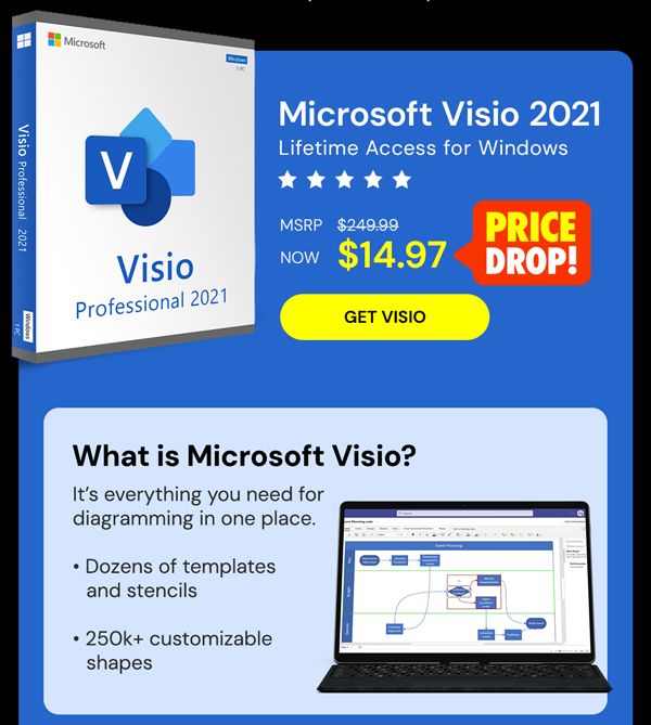 Microsoft Visio 2021 Professional: Lifetime License for Windows